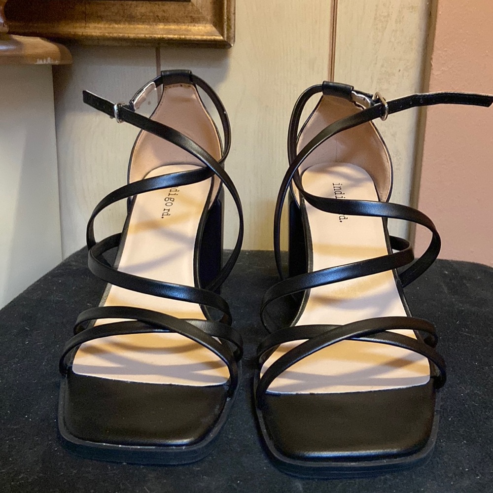 Black Chunky Heels - 3 in heel